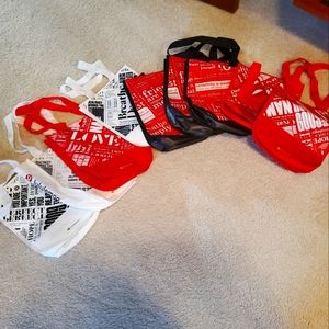 Lululemon reusable tote bags